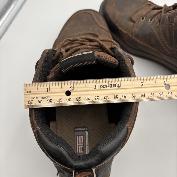 Ariat ATS Terrain Hiking Boots 10002182 Leather Men Sz 13 EE Extra Wide Brown - Picture 11 of 11